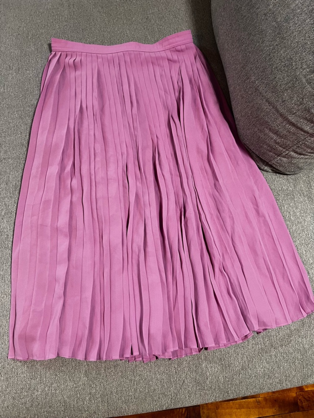 J. Crew Pleated Midi Skirt in Dusty Rose